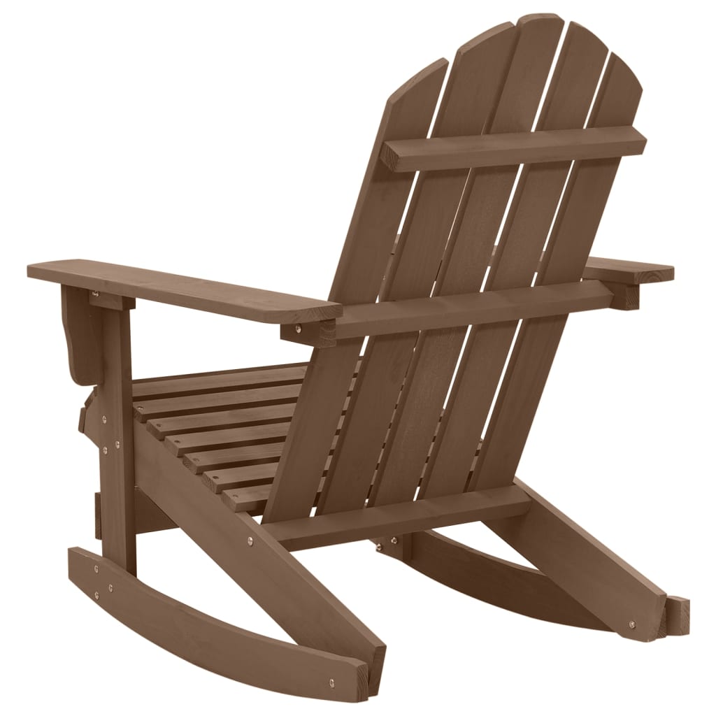 vidaXL Garden Rocking Chair | Natural Brown | Hardwood, Pinewood | Medium