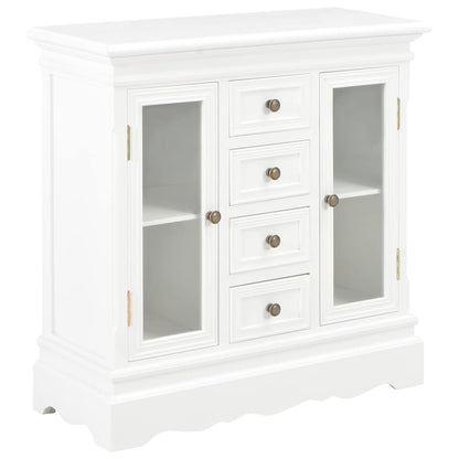 280027 vidaXL Sideboard White 70x28x70 cm Solid Pine Wood