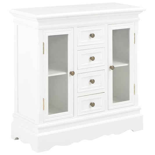 280027 vidaXL Sideboard White 70x28x70 cm Solid Pine Wood