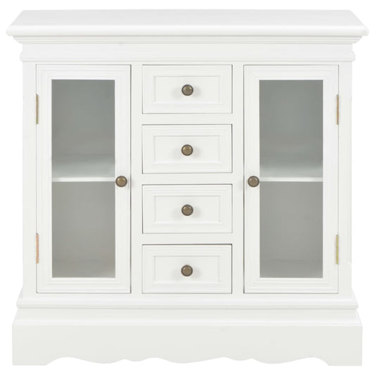 vidaXL Sideboard White 70x28x70 cm Solid Pine Wood