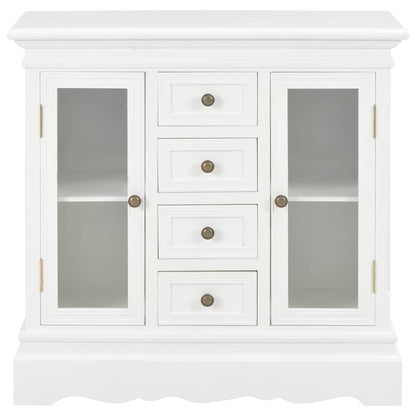 280027 vidaXL Sideboard White 70x28x70 cm Solid Pine Wood