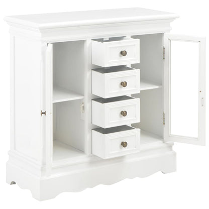 280027 vidaXL Sideboard White 70x28x70 cm Solid Pine Wood