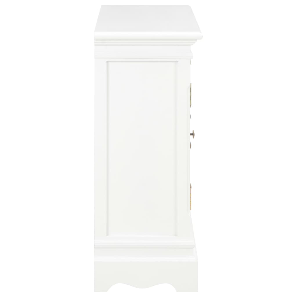 280027 vidaXL Sideboard White 70x28x70 cm Solid Pine Wood