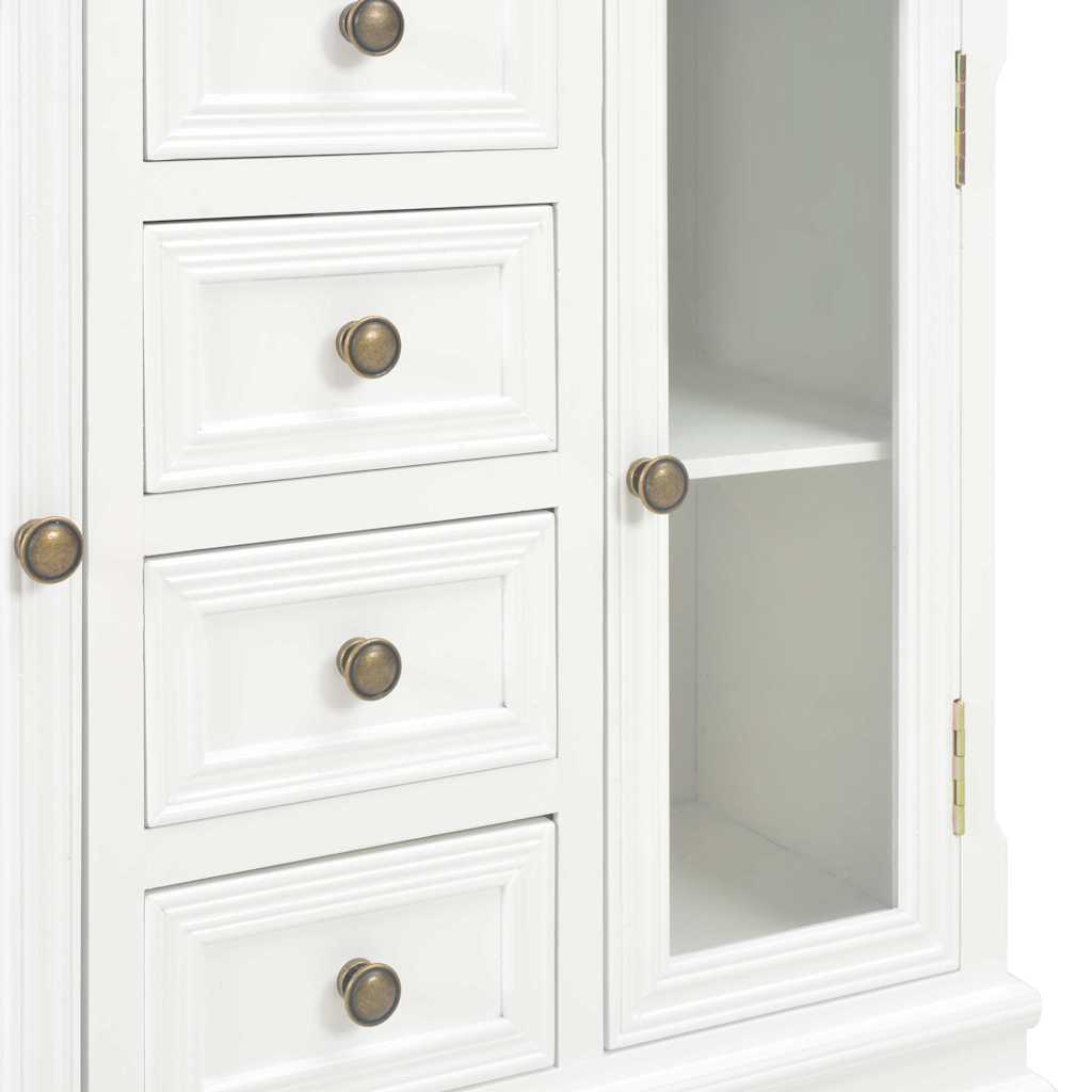 280027 vidaXL Sideboard White 70x28x70 cm Solid Pine Wood