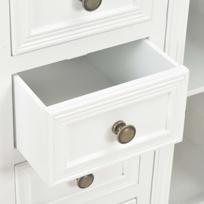 vidaXL Sideboard White 70x28x70 cm Solid Pine Wood