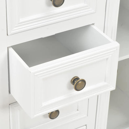 280027 vidaXL Sideboard White 70x28x70 cm Solid Pine Wood