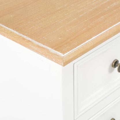 280037 vidaXL Bedside Cabinet 2 pcs White 35x30x49 cm MDF