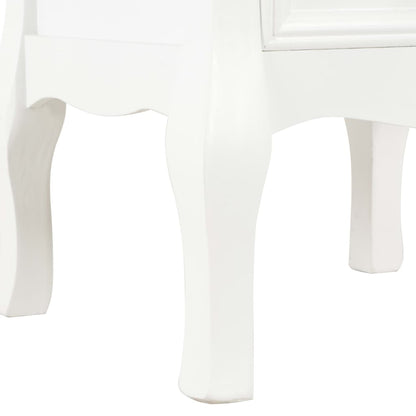 280037 vidaXL Bedside Cabinet 2 pcs White 35x30x49 cm MDF
