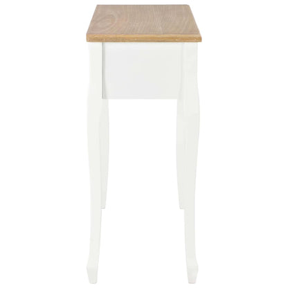 280044 vidaXL Dressing Console Table with 3 Drawers White
