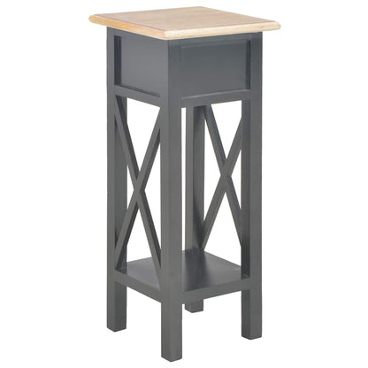 280059 vidaXL Side Table Black 27x27x65,5 cm Wood