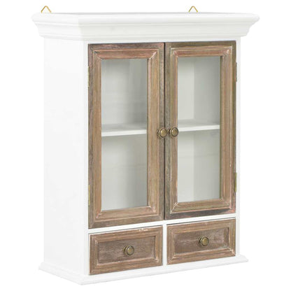 vidaXL Wall Cabinet White 49x22x59 cm Engineered Wood