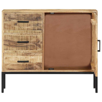 247969 vidaXL Sideboard 88x30x71 cm Solid Mango Wood