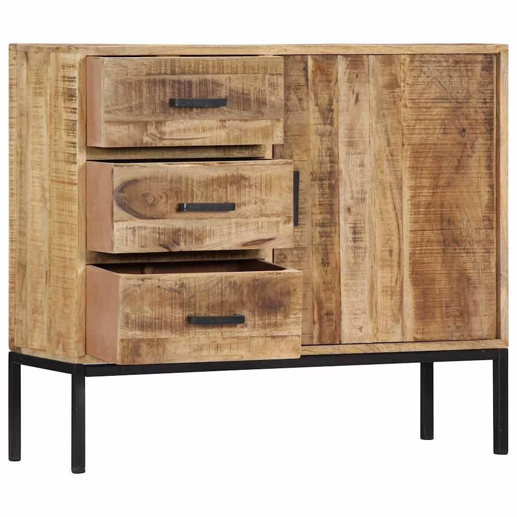 247969 vidaXL Sideboard 88x30x71 cm Solid Mango Wood
