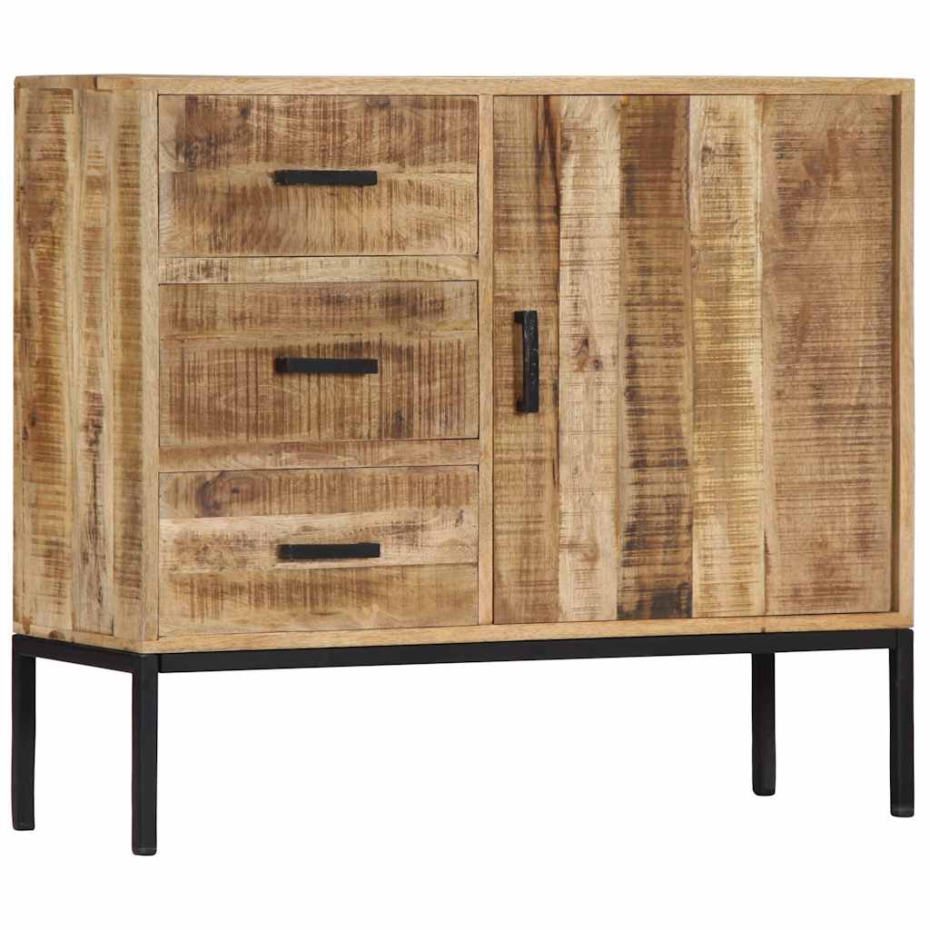 247969 vidaXL Sideboard 88x30x71 cm Solid Mango Wood