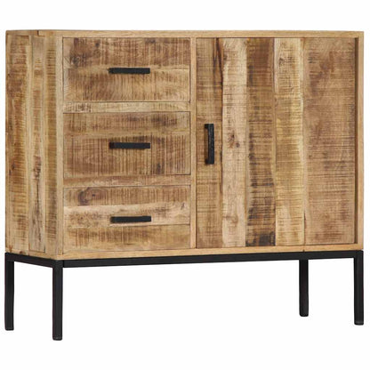 247969 vidaXL Sideboard 88x30x71 cm Solid Mango Wood
