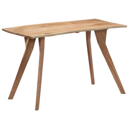 vidaXL Dining Table 120x58x76 cm Solid Acacia Wood