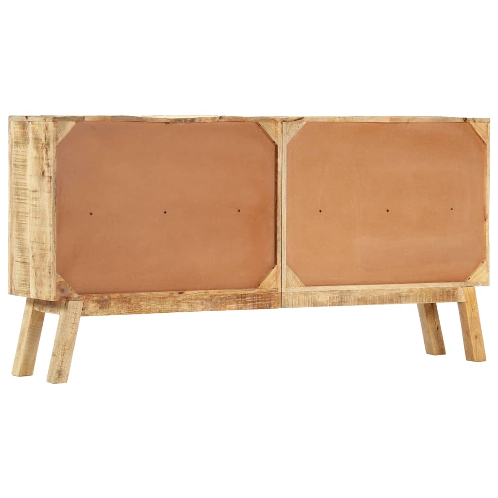 vidaXL Sideboard | Brown and black | Solid rough mango wood | 160 x 30 x 80 cm
