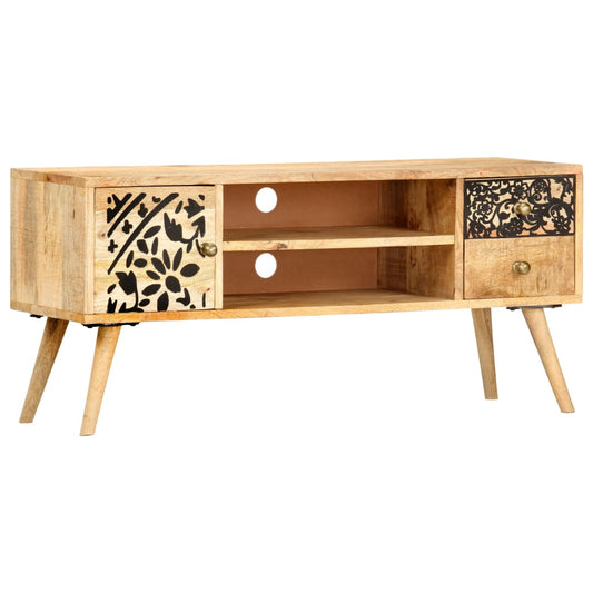 247999 vidaXL TV Cabinet 100x30x45 cm Solid Mango Wood