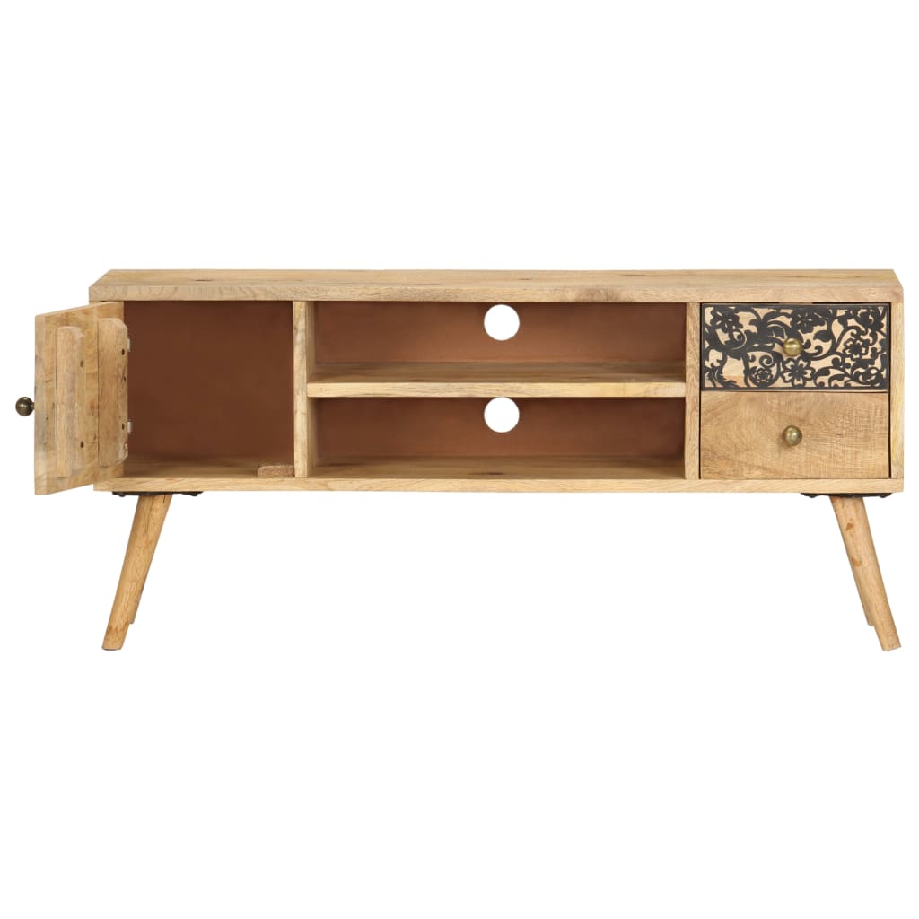 247999 vidaXL TV Cabinet 100x30x45 cm Solid Mango Wood