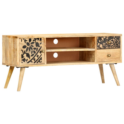 247999 vidaXL TV Cabinet 100x30x45 cm Solid Mango Wood