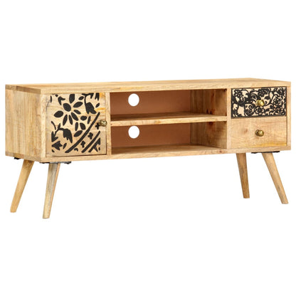 247999 vidaXL TV Cabinet 100x30x45 cm Solid Mango Wood