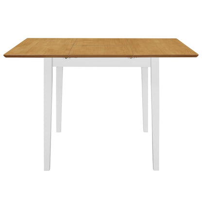 vidaXL Extendable Dining Table White (80-120)x80x74 cm MDF