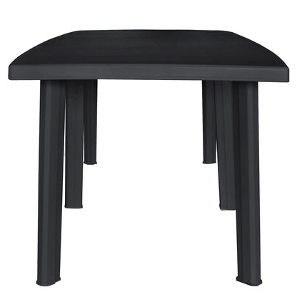 vidaXL Outdoor Dining Set | Anthracite | Plastic | Foldable | Outdoor Dining Set
