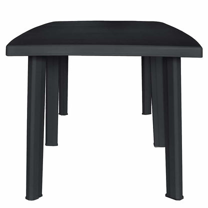 vidaXL 9 Piece Outdoor Dining Set Plastic Anthracite