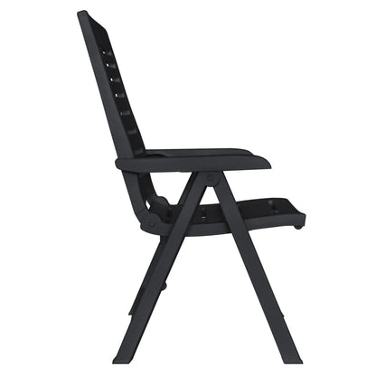 vidaXL Outdoor Dining Set | Anthracite | Plastic | Foldable | Outdoor Dining Set