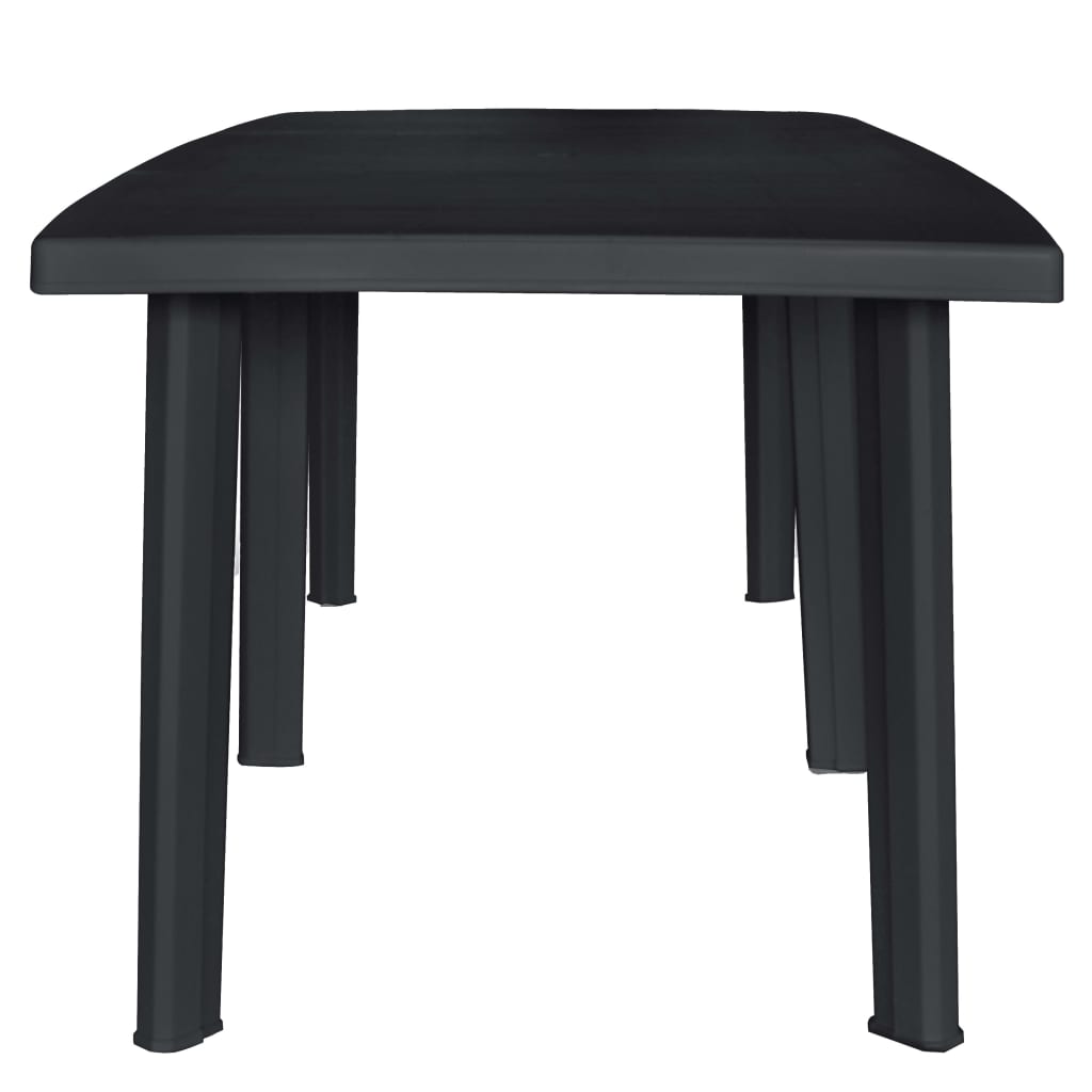 vidaXL Outdoor Dining Set | Anthracite | Plastic | Foldable | Outdoor Dining Set