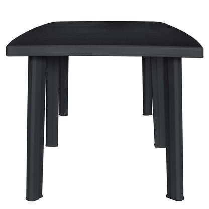 vidaXL Outdoor Dining Set | Anthracite | Plastic | Foldable | Outdoor Dining Set