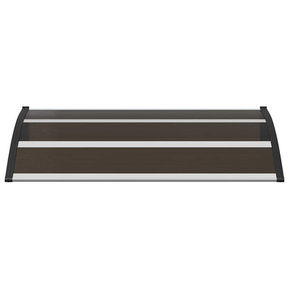 vidaXL Door Canopy Black 120x75 cm PC
