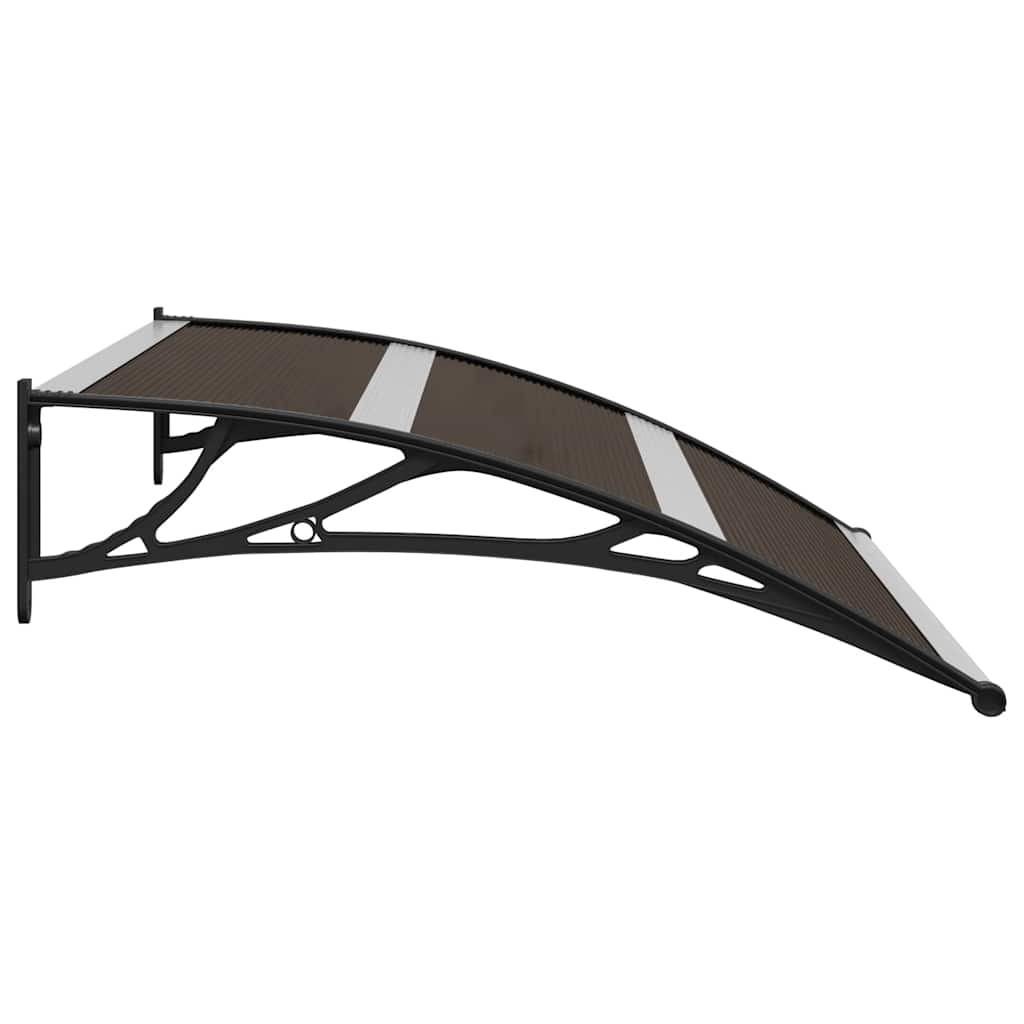 vidaXL Door Canopy Black 120x75 cm PC