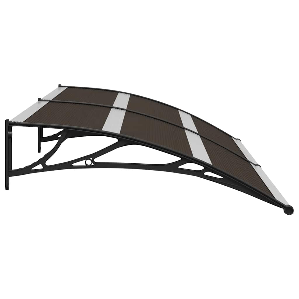 vidaXL Door Canopy Black 200x75 cm PC