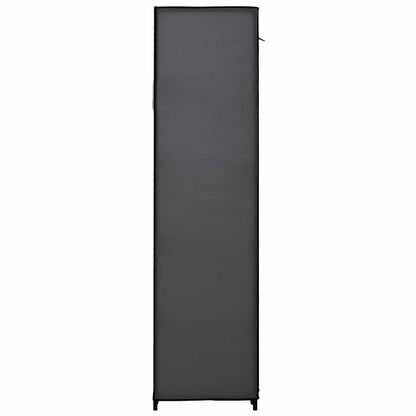 282423 vidaXL Folding Wardrobe Grey 110x45x175 cm Fabric