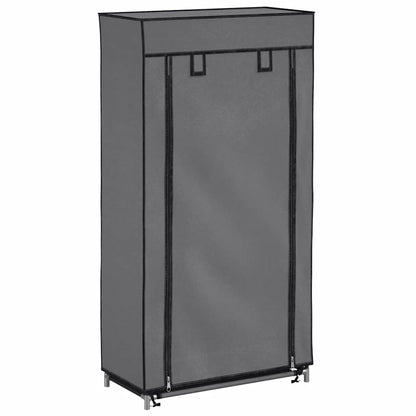 vidaXL Shoe Cabinet | Grey | Iron, Polypropylene | Medium | Lightweight