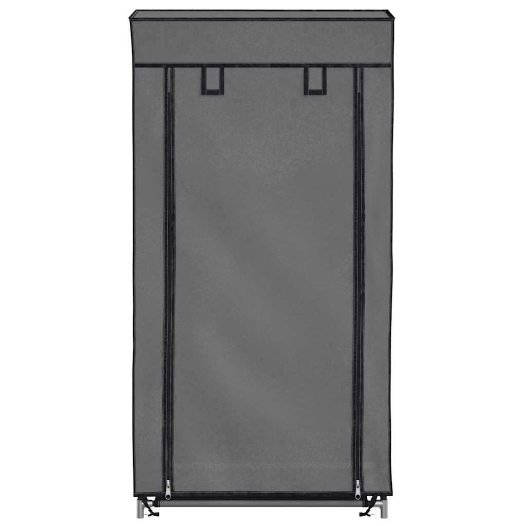 vidaXL Shoe Cabinet | Grey | Iron, Polypropylene | Medium | Lightweight