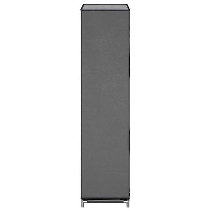 282430 vidaXL Shoe Cabinet with Cover Grey 58x28x106 cm Fabric