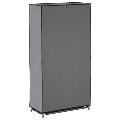 vidaXL Shoe Cabinet | Grey | Iron, Polypropylene | Medium | Lightweight