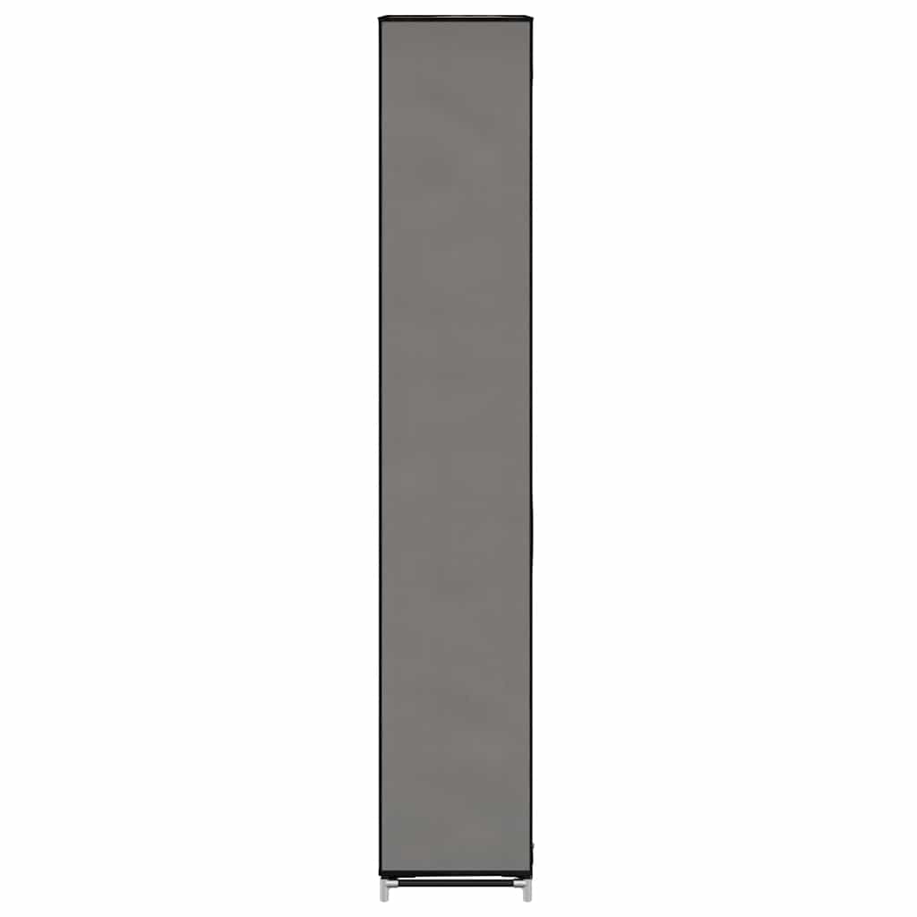 vidaXL Shoe Cabinet with Cover Grey 57x29x162 cm Fabric