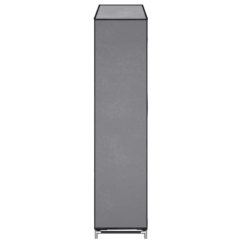 vidaXL Shoe Cabinet with Cover Grey 115x28x110 cm Fabric