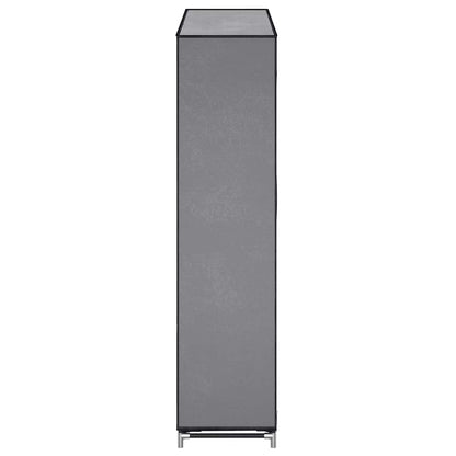 vidaXL Shoe Cabinet with Cover Grey 115x28x110 cm Fabric