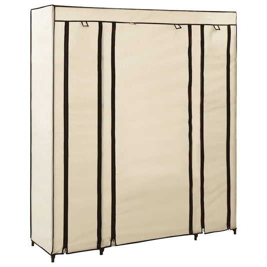 vidaXL Cabinet | Cream | Non-woven fabric | 150 x 45 x 176 cm | Collapsible