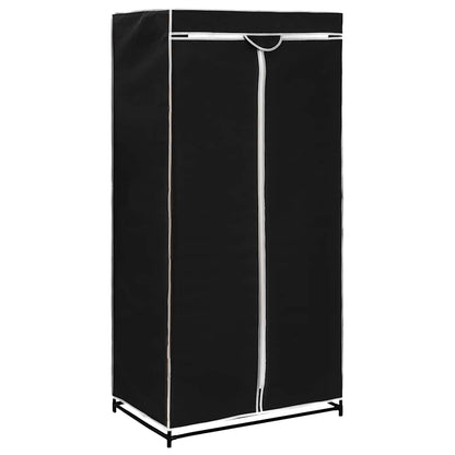 282437 vidaXL Wardrobe Black 75x50x160 cm