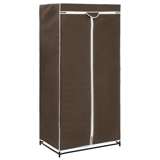 vidaXL Wardrobe | Brown | Iron | 75x50x160 cm | Wardrobe | Rectangular