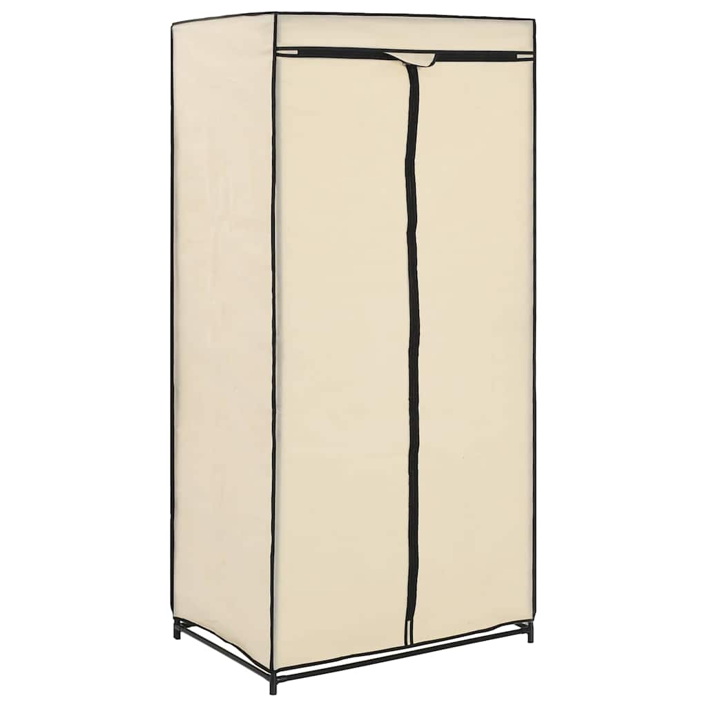 282439 vidaXL Wardrobe Cream 75x50x160 cm