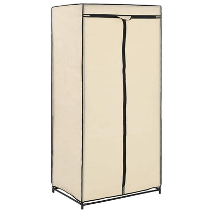 282439 vidaXL Wardrobe Cream 75x50x160 cm