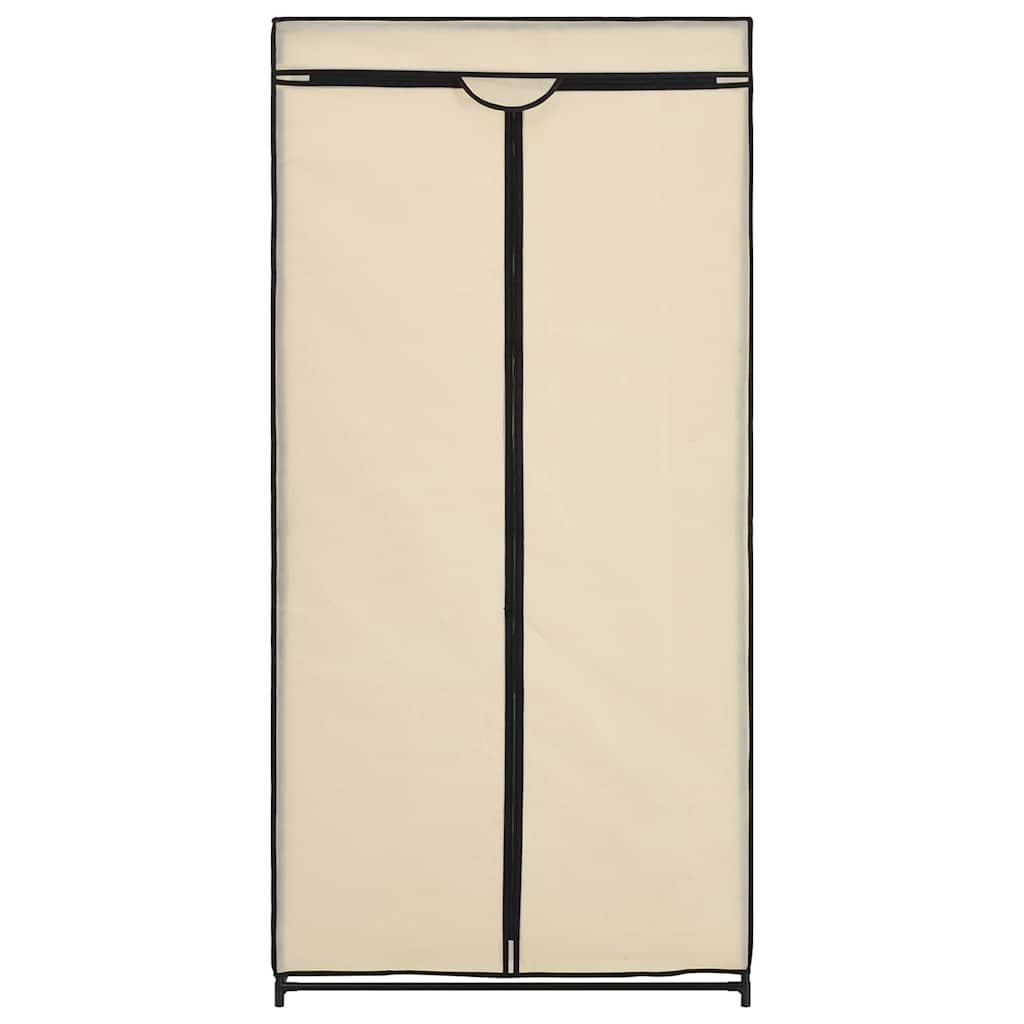 282439 vidaXL Wardrobe Cream 75x50x160 cm