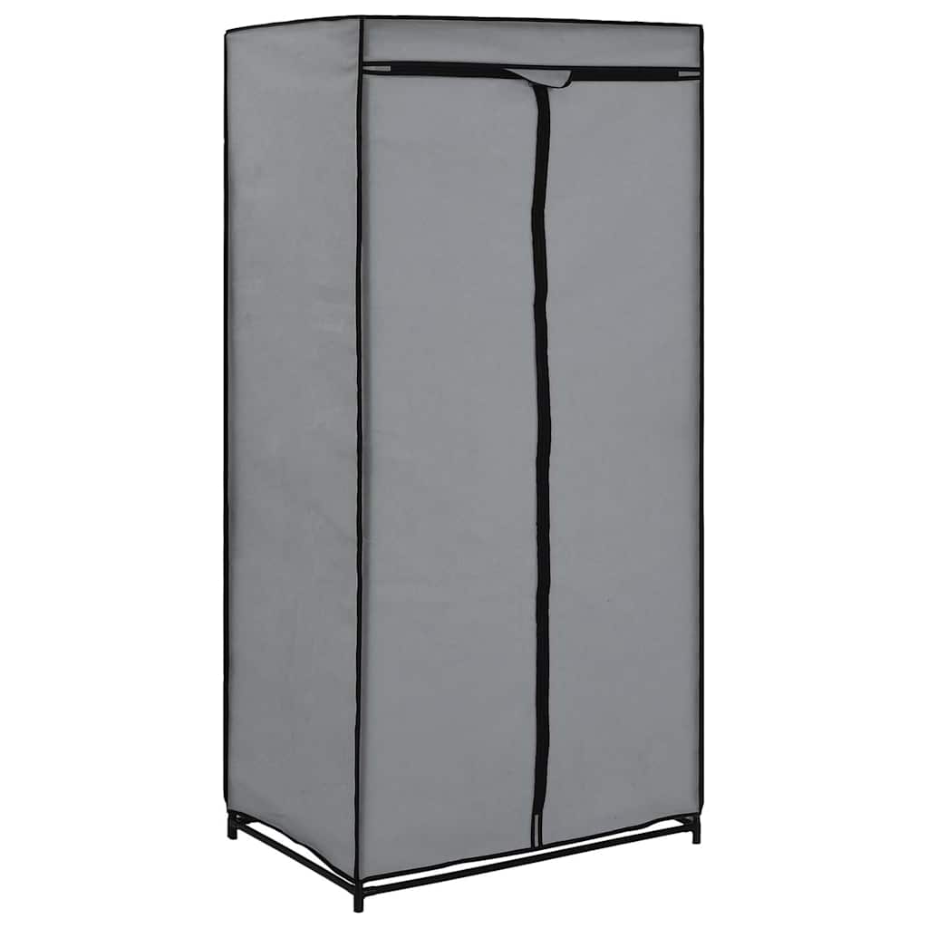 282440 vidaXL Wardrobe Grey 75x50x160 cm