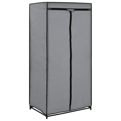 282440 vidaXL Wardrobe Grey 75x50x160 cm